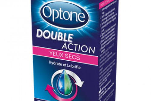 Optone Double Action gouttes hydratantes et lubrifiantes